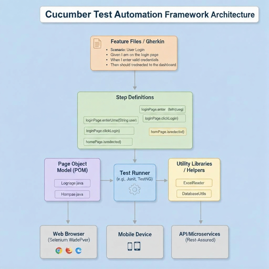 Cucumber Test Automation Framework Architecture